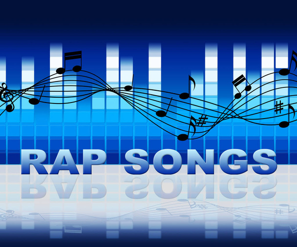 Músicas de rap significa barras de cuspir e músicas acústicas
 - Foto, Imagem