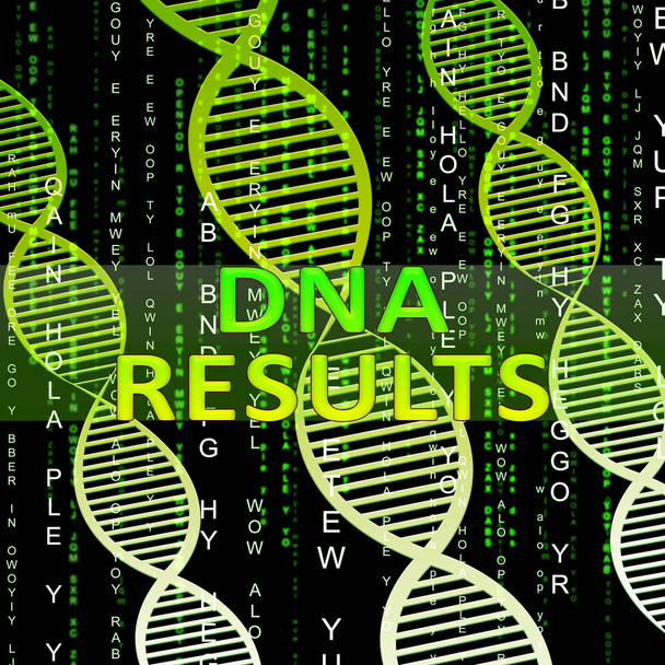 Dna Results Means Genetic Result 3d Illustration - Photo, Image