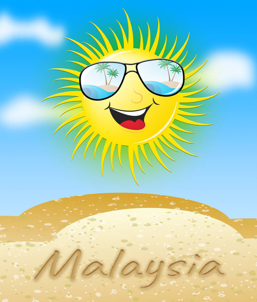 Malaysia Sun Smiling Meaning Sunny 3d Illustration - Photo, Image