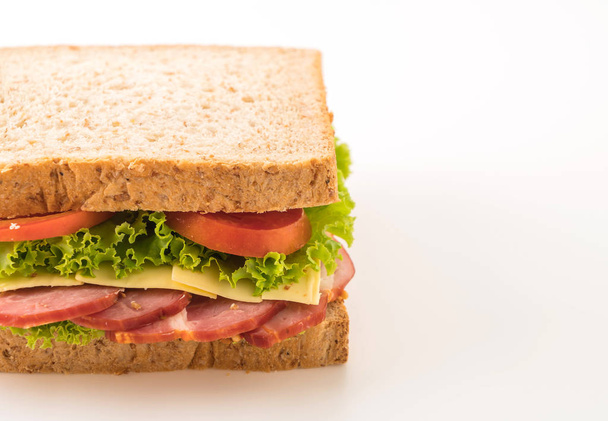 sandwich  on white background - Zdjęcie, obraz