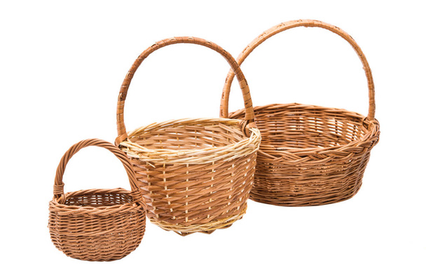 wicker basket isolated  - Photo, Image
