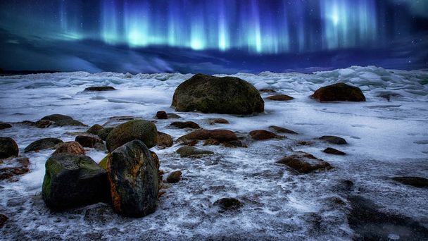Polarlichter über Finnland - Foto, Bild