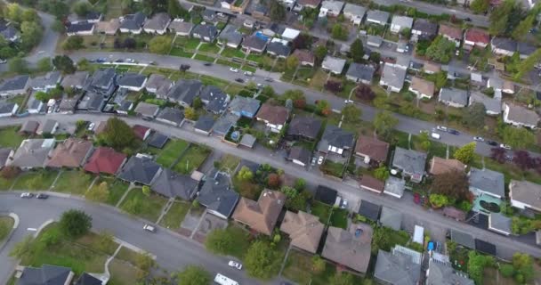 Aerial view of houses in the neighborhood - Footage, Video