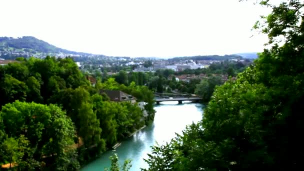 Bern. Şehir Manzaralı şehir Bern, İsviçre - Video, Çekim