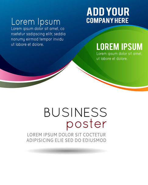 Corporate banner design template - Vektör, Görsel