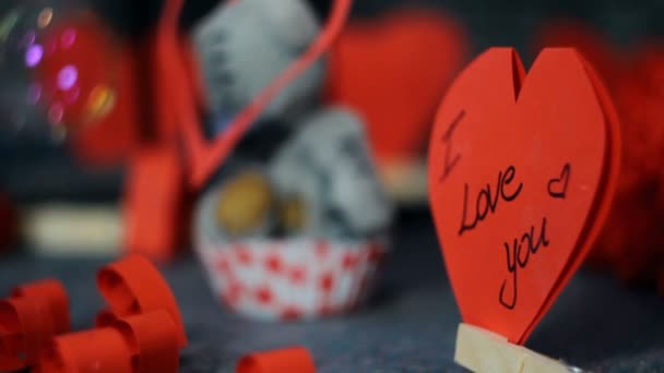 Szerelmes a szív shap a szappanbuborékok - Felvétel, videó