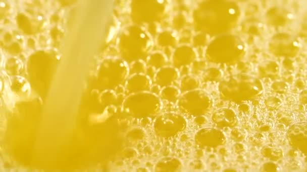 Αφρός με χυμό πορτοκάλι - Πλάνα, βίντεο