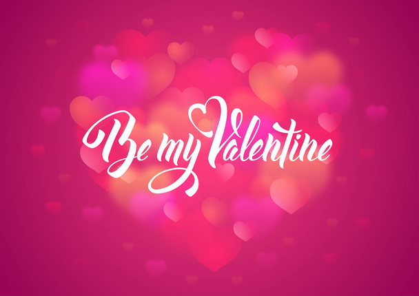 Valentines Day greeting card - Vector, imagen
