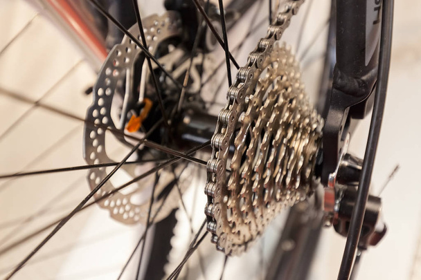 parts for motor vehicles and bicycles, note shallow depth of field - Foto, immagini