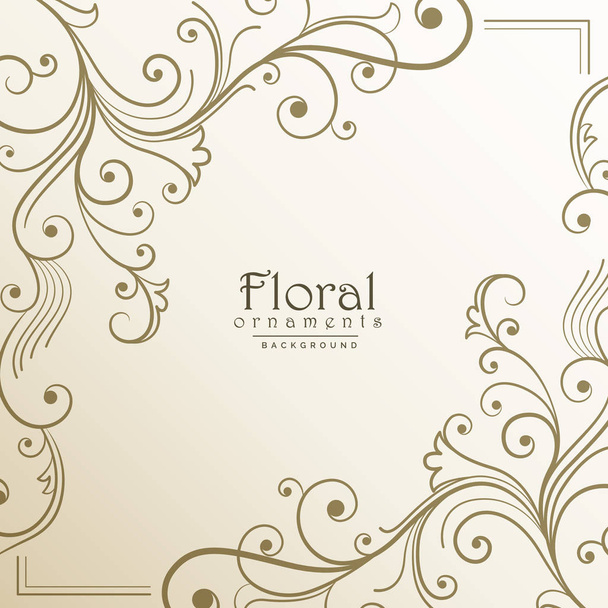 lovely floral background design - Vector, Image