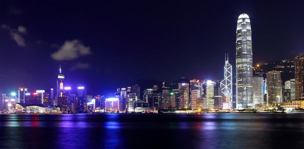 Hong Kong City di notte - Foto, immagini