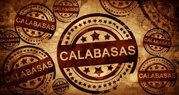 calabasas, vintage stamp on paper background - Foto, immagini