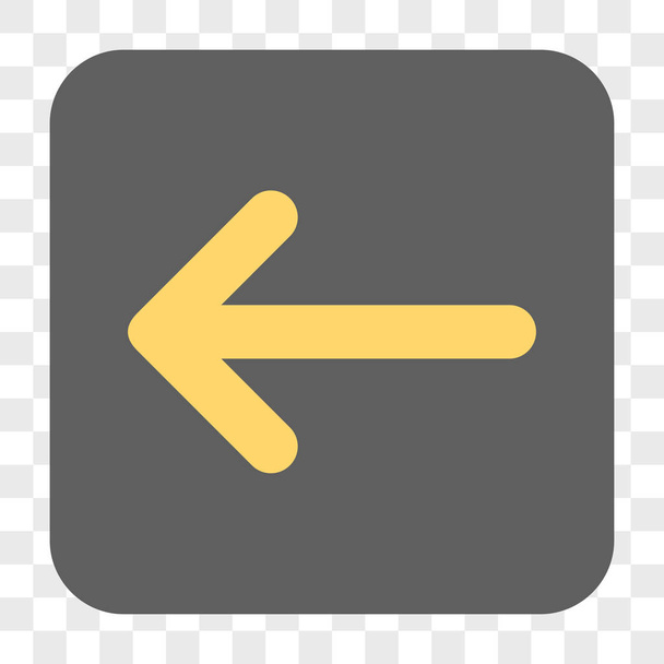 Arrow Left Rounded Square Button - Vector, afbeelding