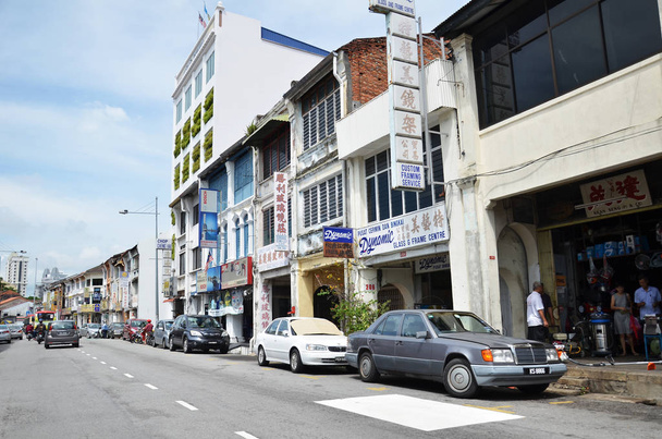 Old streets of Georgetown in Penang - 写真・画像