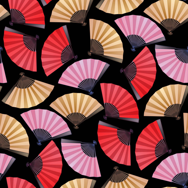 Pattern of fans - Vector, Image