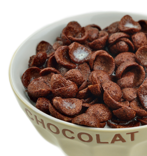 Bowl of chocolate cereals - Φωτογραφία, εικόνα