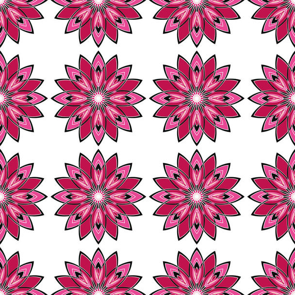 EPS10 file. Seamless vector floral geometric pattern - Вектор, зображення