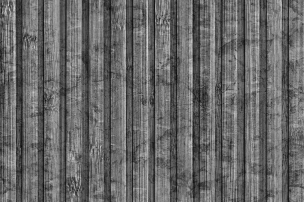 Esteira de lugar de bambu branqueada e manchada cinza Grunge detalhe da textura
 - Foto, Imagem