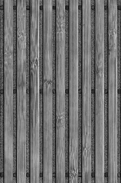 Bambus-Tischmatte gebleicht und grau gefärbt Grunge Textur Detail - Foto, Bild