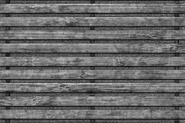 Бамбукове місце Килимок з вибіленої та вітражної сірої текстури деталей
 - Фото, зображення