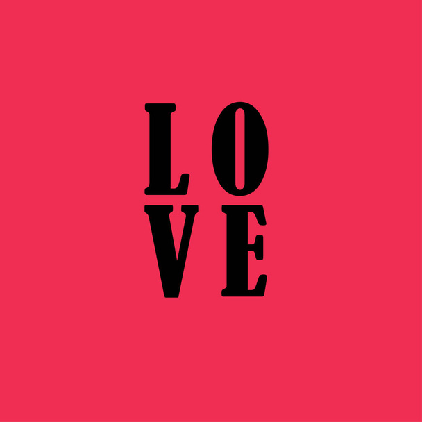 Boldog Valentin-nap-üdvözlőlap. Kalligráfia klasszikus vektoros illusztráció. Romantikus poszter Love szöveg-logóval, futurisztikus piros szív háttér. Szerelem, esküvő napján poszter, banner, e-kártya, brosúra elrendezés. - Vektor, kép