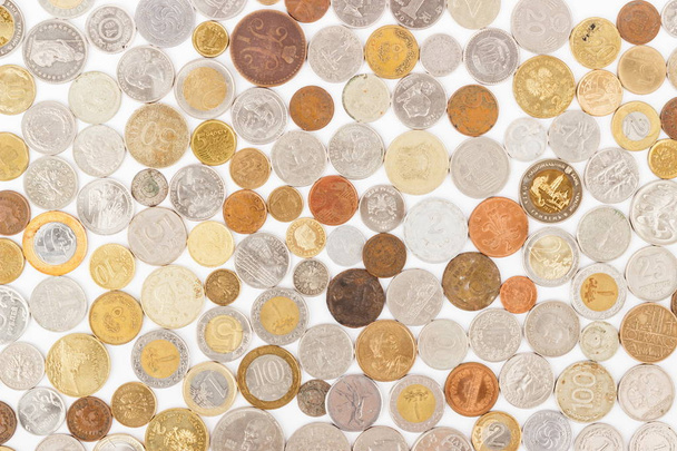 Background made from different collector's coins - Fotografie, Obrázek