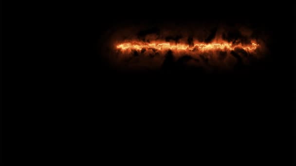Quadro de fogo no fundo escuro (4 K
 ) - Filmagem, Vídeo