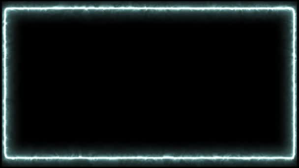 Marco completo eléctrico blanco sobre fondo oscuro (4 K
 ) - Metraje, vídeo