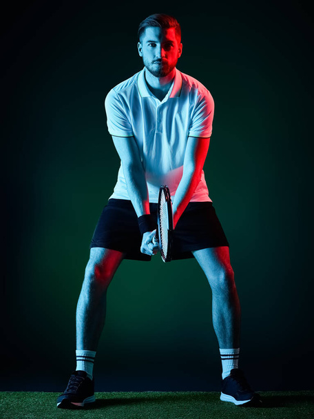 tennis player man isolated - Fotó, kép