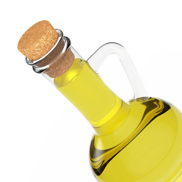 Bottle of Olive Oil. 3d Rendering - 写真・画像