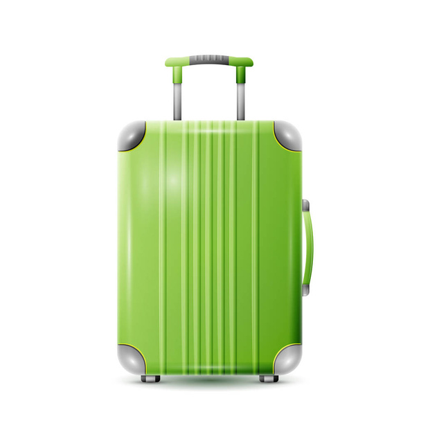 Large polycarbonate suitcase - Vektori, kuva