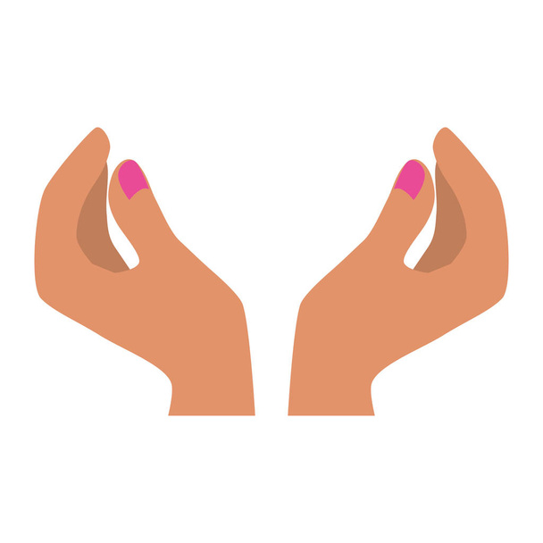 Woman hands icon image design - Vector, Image