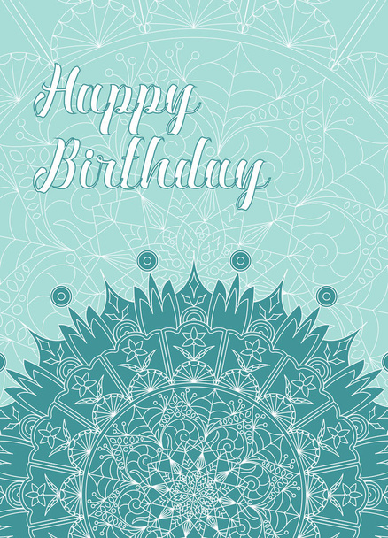 Happy Birthday card - Wektor, obraz