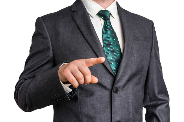 Business man is pointing his finger at you - Foto, imagen
