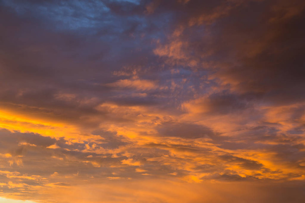 Sky with gold clouds - Foto, Imagem