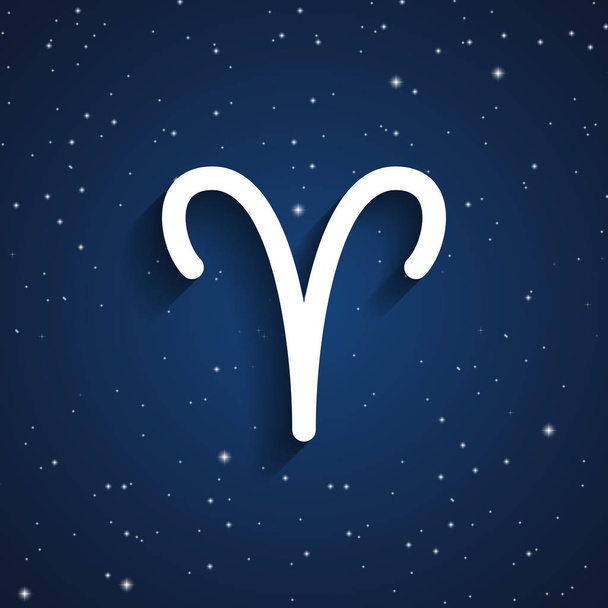Aries zodiac symbol - Vector, Imagen