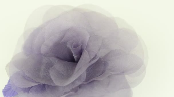 Purple fabric flower - Footage, Video