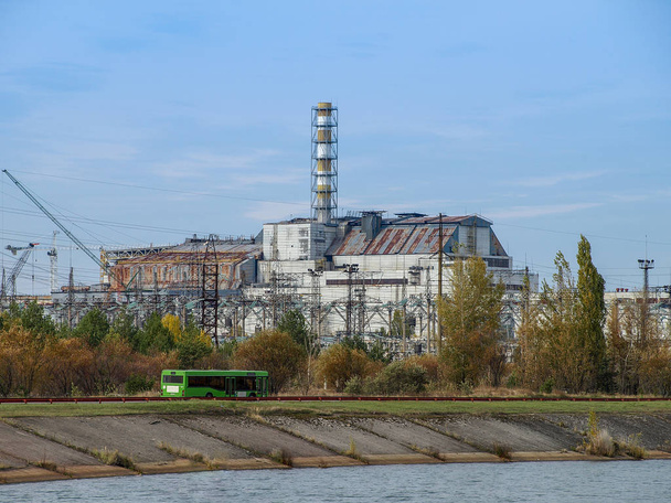 Σταθμός πυρηνικής ενέργειας του Τσερνομπίλ στην Ουκρανία, 2016 - Φωτογραφία, εικόνα