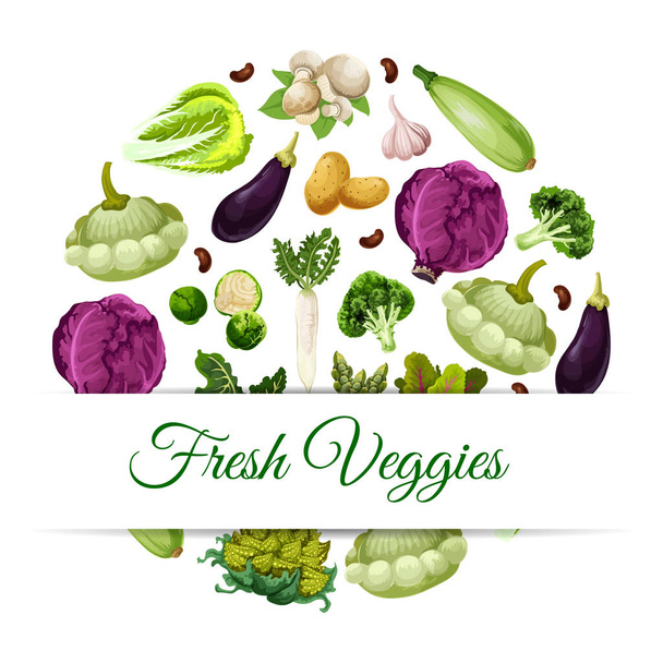 Bannière pour les aliments végétaux biologiques et naturels
 - Vecteur, image