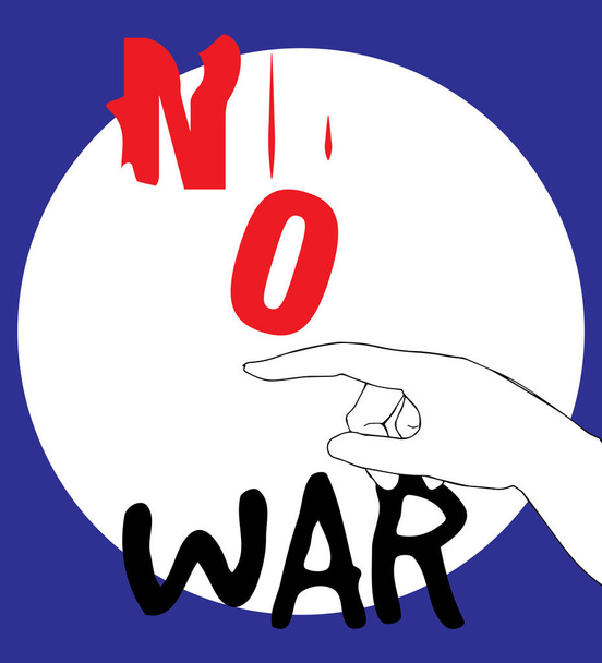 No War Poster Design - Vecteur, image