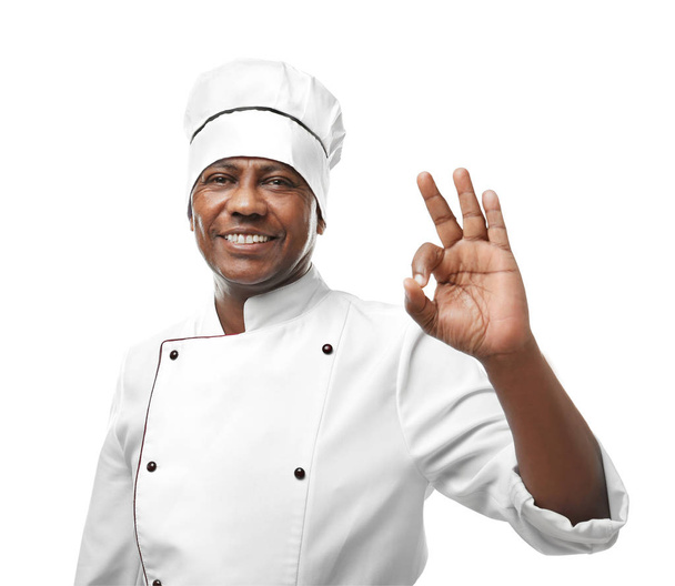 Indian chef in uniform   - Photo, Image