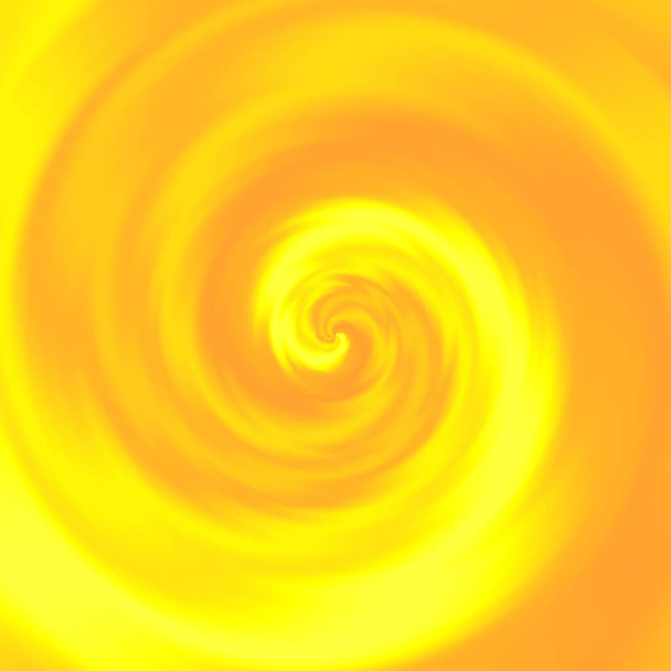 黄色 - オレンジ色の渦巻き模様の抽象的なイラスト - 写真・画像