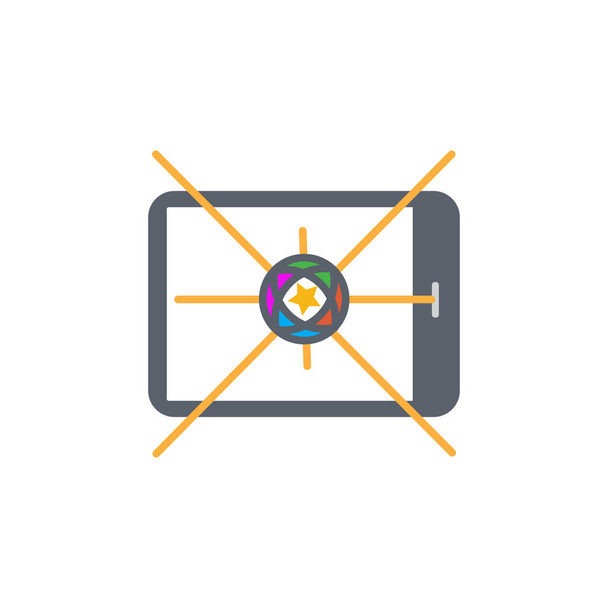 Vector icon or illustration showing mobile internet advertise in outline design style - Διάνυσμα, εικόνα