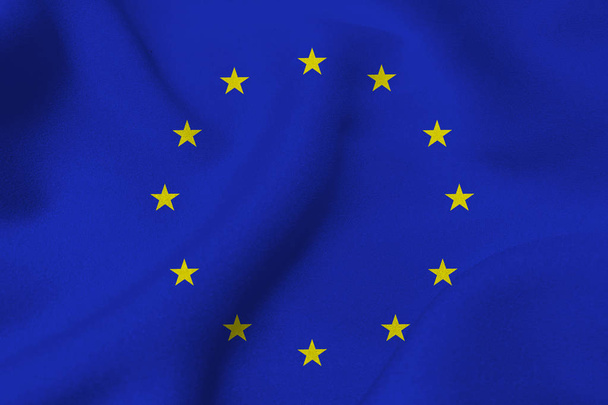 Euroopan unionin lippu 3D-kuvitustunnus
 - Valokuva, kuva