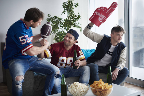Friends watching sport game - Fotó, kép