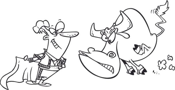 Cartoon matador - Vector, Image