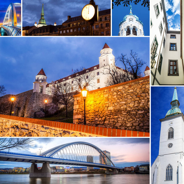 collage de Bratislava, capitale de la Slovaquie
  - Photo, image