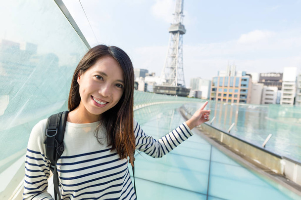 Young woman in Nagoya city - Photo, Image