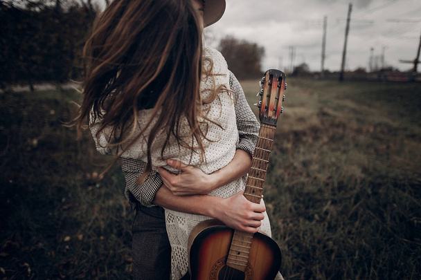 Couple musicien hipster
 - Photo, image
