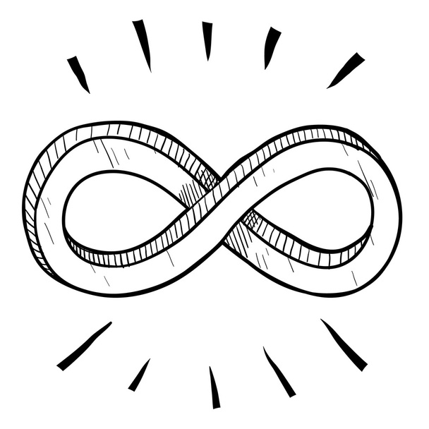 Esquisse du symbole de l'infini
 - Vecteur, image
